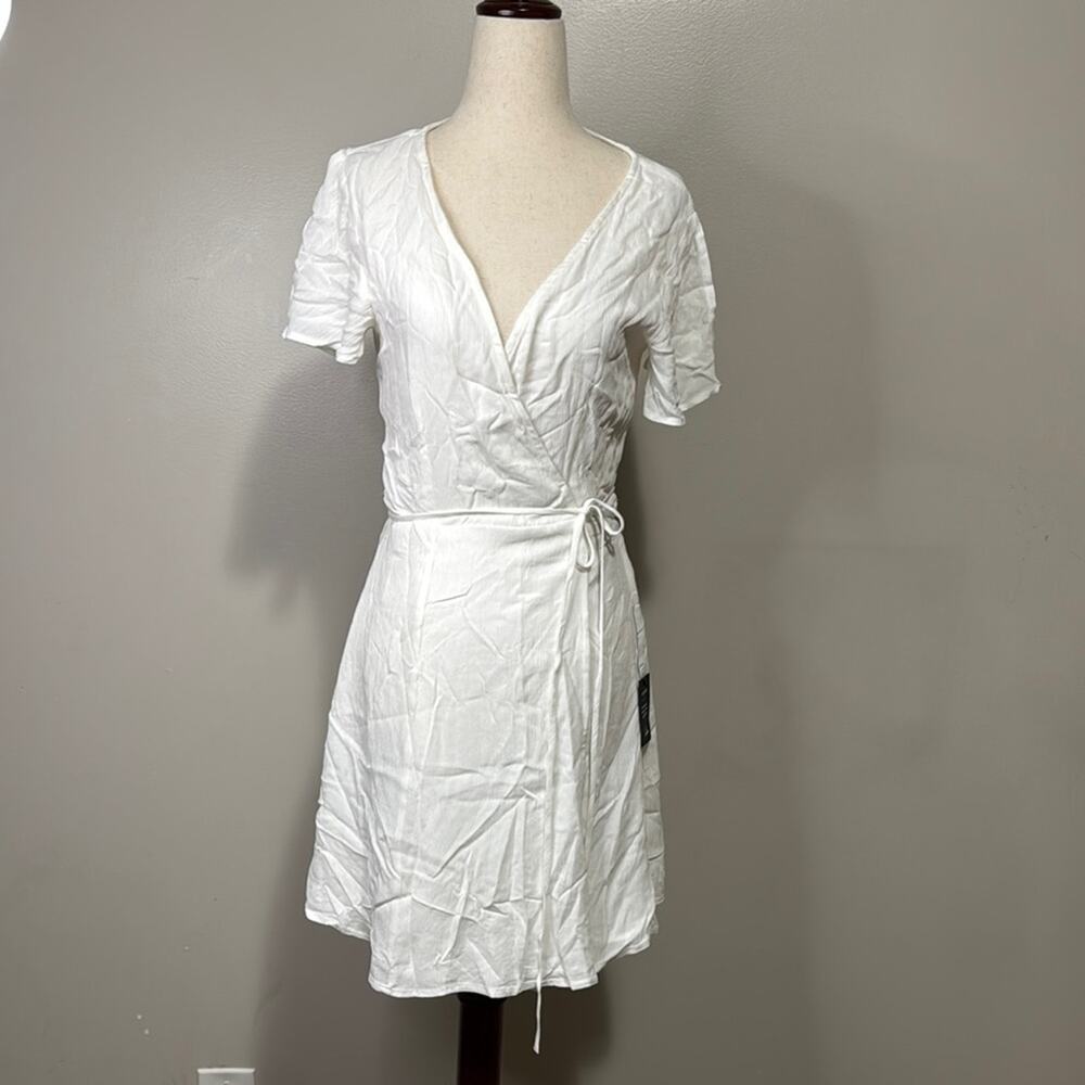 LULUS White Wrap Dress